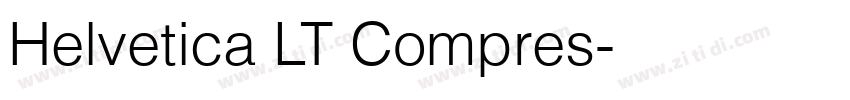 Helvetica LT Compres字体转换